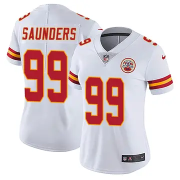 Nike Khalen Saunders Women's Limited Kansas City Chiefs White Vapor Untouchable Jersey