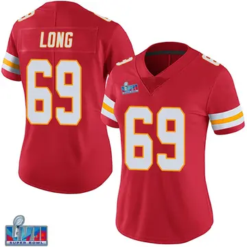 Nike Kyle Long Women's Limited Kansas City Chiefs Red Team Color Vapor Untouchable Super Bowl LVII Patch Jersey