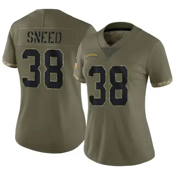 Nike L'Jarius Sneed Women's Limited Kansas City Chiefs Olive 2022 Salute To Service Jersey