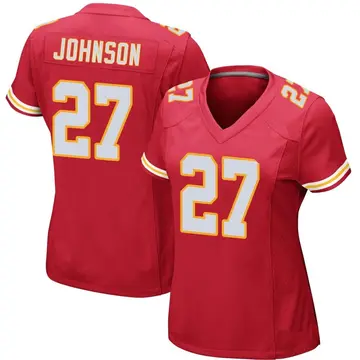 Nike Larry Johnson Women's Game Kansas City Chiefs Red Team Color Jersey