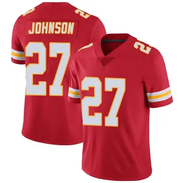 Nike Larry Johnson Youth Limited Kansas City Chiefs Red Team Color Vapor Untouchable Jersey