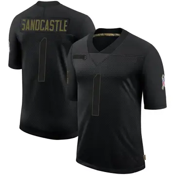 Nike Leon Sandcastle Youth Limited Kansas City Chiefs Black 2020 Salute To Service Jersey