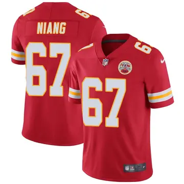 Nike Lucas Niang Men's Limited Kansas City Chiefs Red Team Color Vapor Untouchable Jersey