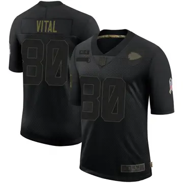 Nike Mark Vital Men's Limited Kansas City Chiefs Black 2020 Salute To Service Jersey