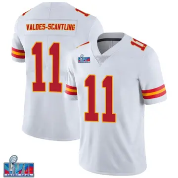 Nike Marquez Valdes-Scantling Men's Limited Kansas City Chiefs White Vapor Untouchable Super Bowl LVII Patch Jersey