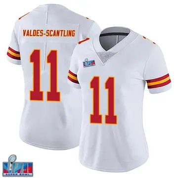 Nike Marquez Valdes-Scantling Women's Limited Kansas City Chiefs White Vapor Untouchable Super Bowl LVII Patch Jersey