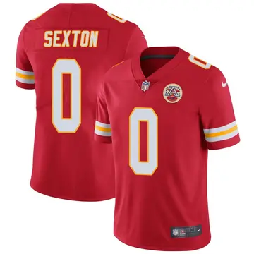 Nike Mathew Sexton Youth Limited Kansas City Chiefs Red Team Color Vapor Untouchable Jersey
