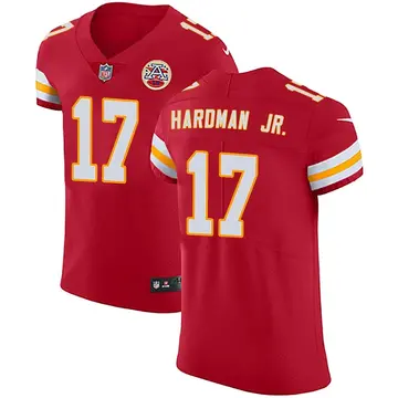 Nike Mecole Hardman Men's Elite Kansas City Chiefs Red Team Color Vapor Untouchable Jersey