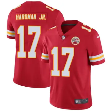 Nike Mecole Hardman Men's Limited Kansas City Chiefs Red Team Color Vapor Untouchable Jersey