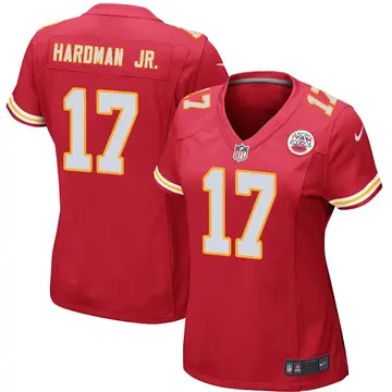 Nike Mecole Hardman Women's Game Kansas City Chiefs Red Team Color Jersey