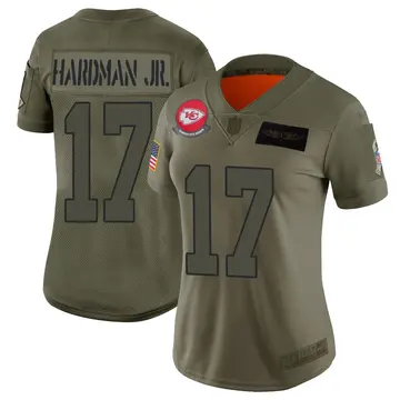 Nike Mecole Hardman Women's Limited Kansas City Chiefs Camo 2019 Salute to Service Jersey