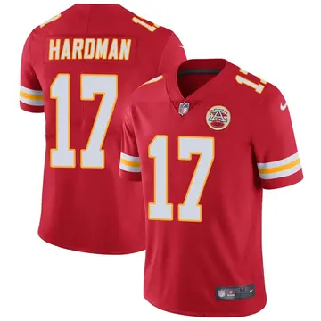 Nike Mecole Hardman Youth Limited Kansas City Chiefs Red Team Color Vapor Untouchable Jersey