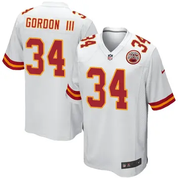 Nike Melvin Gordon III Men's Game Kansas City Chiefs White Jersey