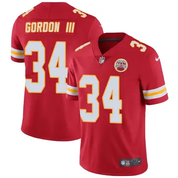 Nike Melvin Gordon III Men's Limited Kansas City Chiefs Red Team Color Vapor Untouchable Jersey