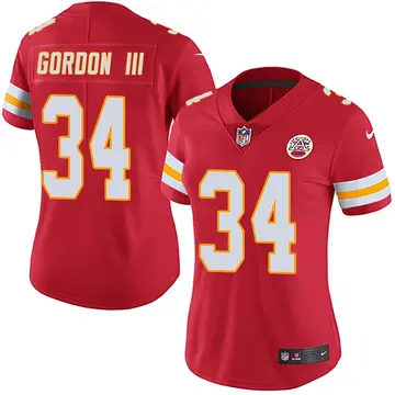 Nike Melvin Gordon III Women's Limited Kansas City Chiefs Red Team Color Vapor Untouchable Jersey