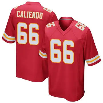 Nike Mike Caliendo Men's Game Kansas City Chiefs Red Team Color Jersey