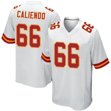 Nike Mike Caliendo Youth Game Kansas City Chiefs White Jersey