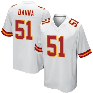 Nike Mike Danna Youth Game Kansas City Chiefs White Jersey