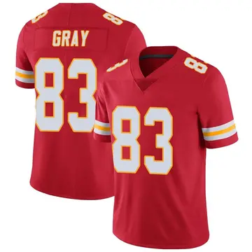 Nike Noah Gray Youth Limited Kansas City Chiefs Red Team Color Vapor Untouchable Jersey