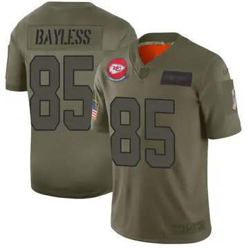 Nike Omar Bayless Youth Limited Kansas City Chiefs Camo 2019 Salute to Service Jersey