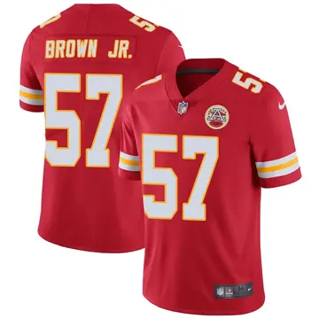 Nike Orlando Brown Jr. Youth Limited Kansas City Chiefs Red Team Color Vapor Untouchable Jersey