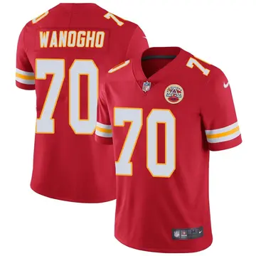 Nike Prince Tega Wanogho Men's Limited Kansas City Chiefs Red Team Color Vapor Untouchable Jersey