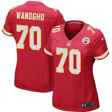 Nike Prince Tega Wanogho Women's Game Kansas City Chiefs Red Team Color Jersey