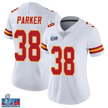 Nike Ron Parker Women's Limited Kansas City Chiefs White Vapor Untouchable Super Bowl LVII Patch Jersey