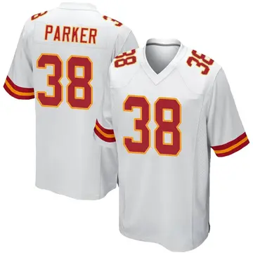 Nike Ron Parker Youth Game Kansas City Chiefs White Jersey
