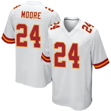 Nike Skyy Moore Men's Game Kansas City Chiefs White Jersey