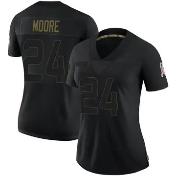 Nike Skyy Moore Women's Limited Kansas City Chiefs Black 2020 Salute To Service Jersey