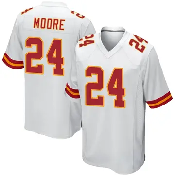 Nike Skyy Moore Youth Game Kansas City Chiefs White Jersey
