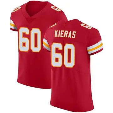 Nike Tautvydas Kieras Men's Elite Kansas City Chiefs Red Team Color Vapor Untouchable Jersey