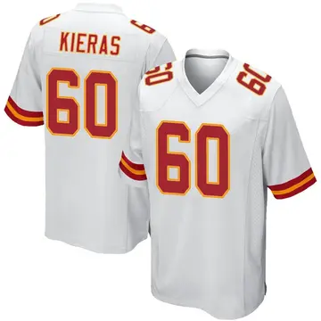 Nike Tautvydas Kieras Men's Game Kansas City Chiefs White Jersey