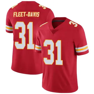 Nike Tayon Fleet-Davis Youth Limited Kansas City Chiefs Red Team Color Vapor Untouchable Jersey