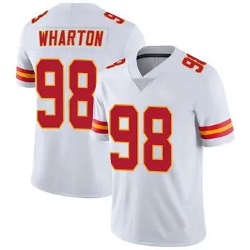 Nike Tershawn Wharton Men's Limited Kansas City Chiefs White Vapor Untouchable Jersey