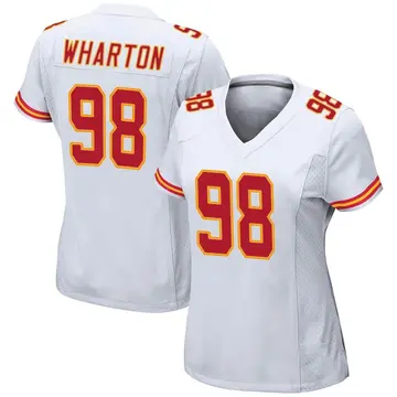 Nike Tershawn Wharton Women's Game Kansas City Chiefs White Jersey