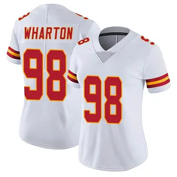 Nike Tershawn Wharton Women's Limited Kansas City Chiefs White Vapor Untouchable Jersey