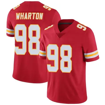 Nike Tershawn Wharton Youth Limited Kansas City Chiefs Red Team Color Vapor Untouchable Jersey