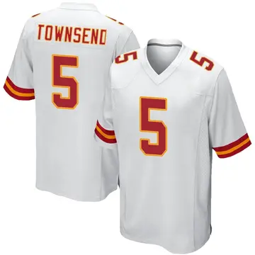 Nike Tommy Townsend Men's Game Kansas City Chiefs White Jersey