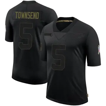 Nike Tommy Townsend Men's Limited Kansas City Chiefs Black 2020 Salute To Service Jersey