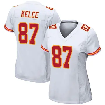 Nike Travis Kelce Women's Game Kansas City Chiefs White Jersey