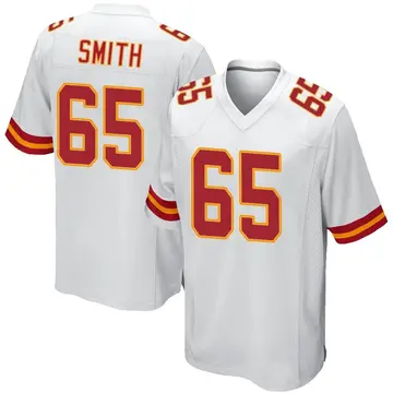 Nike Trey Smith Men's Game Kansas City Chiefs White Jersey