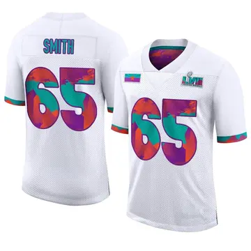 Nike Trey Smith Youth Limited Kansas City Chiefs White Super Bowl LVII Jersey