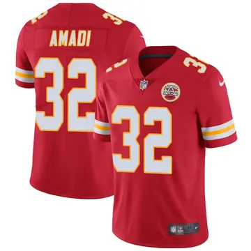 Nike Ugo Amadi Men's Limited Kansas City Chiefs Red Team Color Vapor Untouchable Jersey
