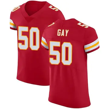 Nike Willie Gay Men's Elite Kansas City Chiefs Red Team Color Vapor Untouchable Jersey