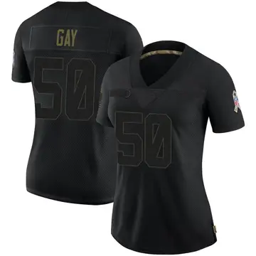 Nike Willie Gay Women's Limited Kansas City Chiefs Black 2020 Salute To Service Jersey