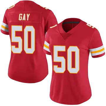 Nike Willie Gay Women's Limited Kansas City Chiefs Red Team Color Vapor Untouchable Jersey