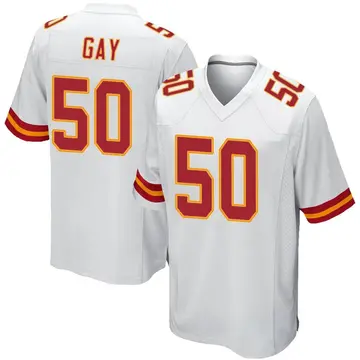 Nike Willie Gay Youth Game Kansas City Chiefs White Jersey