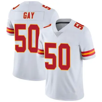 Nike Willie Gay Youth Limited Kansas City Chiefs White Vapor Untouchable Jersey